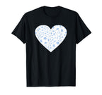 Soccer Love Heart T-Shirt - Trendy Graphic Men Women