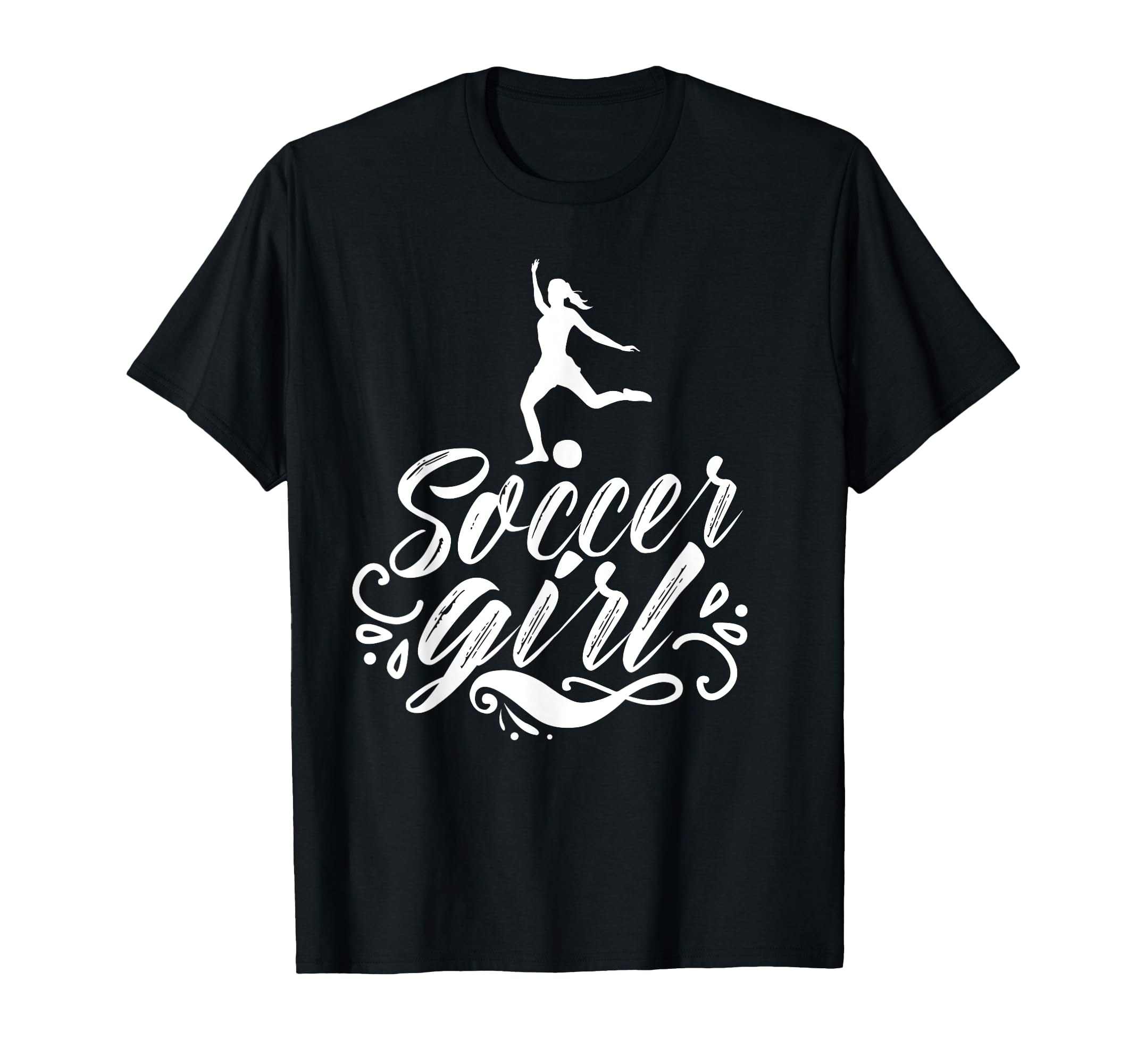 Soccer Player Womens Soccer Team T-Shirt - Graphic Print for Adults