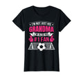 Funny Soccer Not Just His Grandma Im T-Shirt - Minimalist Print for Adults
