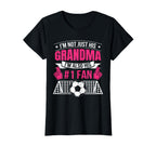 Funny Soccer Not Just His Grandma Im T-Shirt - Minimalist Print for Adults