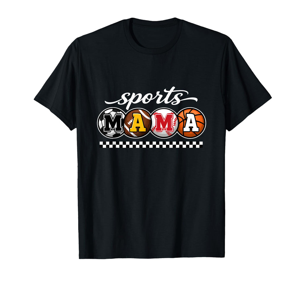 Sports Mama Game Day Proud Mom Athletic T-Shirt - Trendy Graphic Unisex