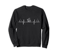 Coffee And Footballer Heartbeat Sweatshirt - Unique Graphic for Adults
