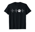 Soccer Heartbeat Funny Soccer Lover T-Shirt - Trendy Graphic Men Women