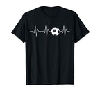 Soccer Heartbeat Funny Soccer Lover T-Shirt - Trendy Graphic Men Women