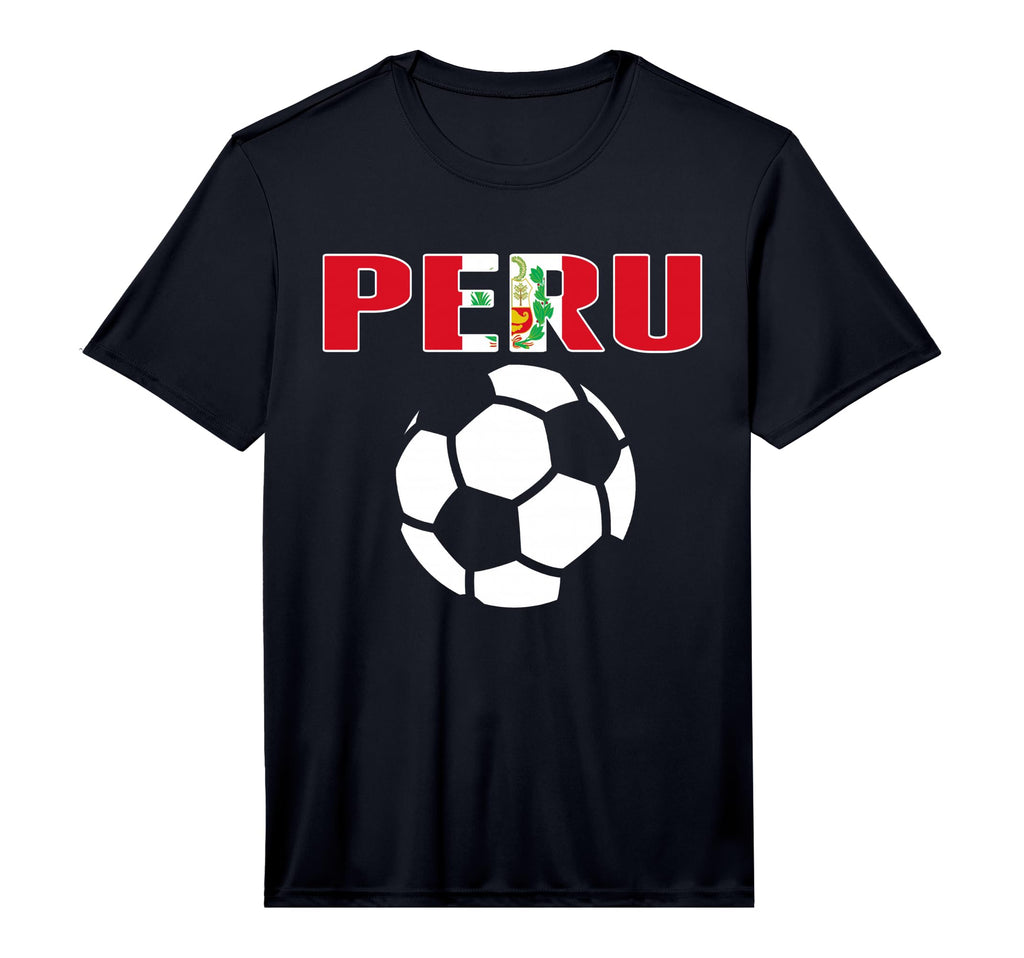 Proud Peru Soccer Fans Jersey T-Shirt - Minimalist Print for Adults