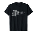 Funny Soccer Heartbeat Ecg Football T-Shirt - Custom Art Print Men Women