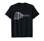 Funny Soccer Heartbeat Ecg Football T-Shirt - Custom Art Print Men Women