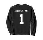 Number 1 Biggest Fan Sport Spirit Sweatshirt - Streetwear Style Unisex