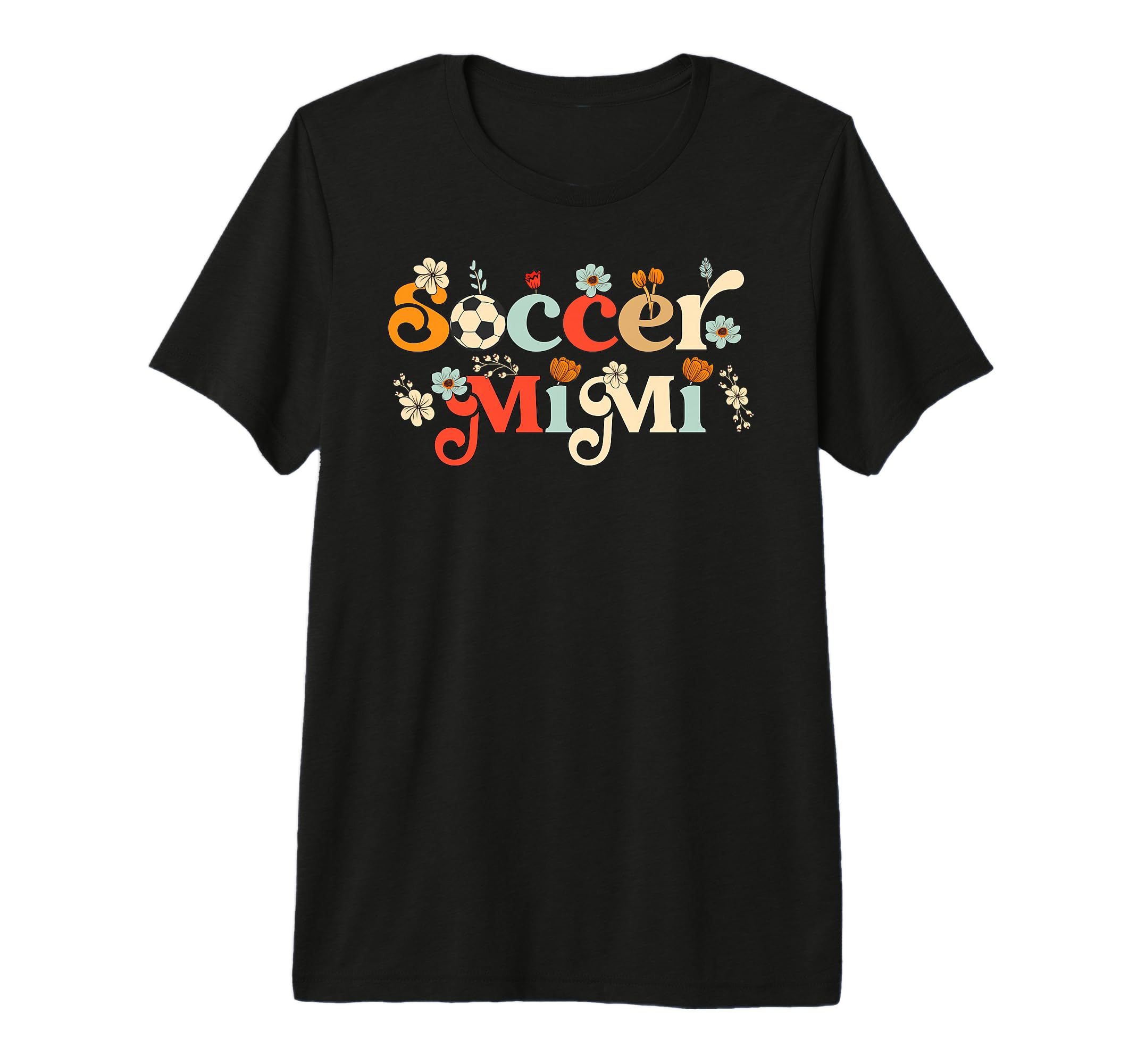 Soccer Mimi Grandma Wildflower T-Shirt - Custom Art Print Men Women