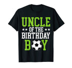 Uncle Birthday Soccer Player T-Shirt - Minimalist Print for Adults