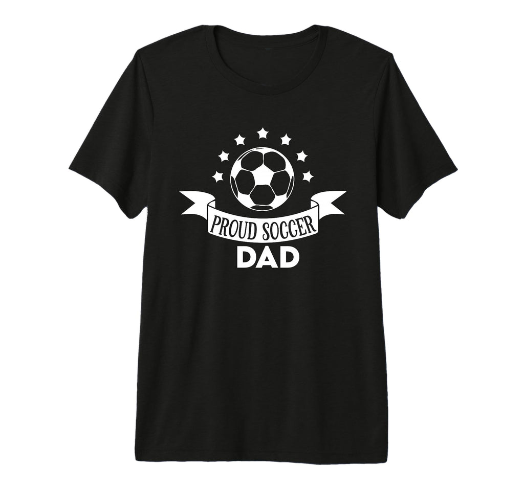 Proud Soccer Dad Father Sport T-Shirt - Casual Everyday Wear for Adults