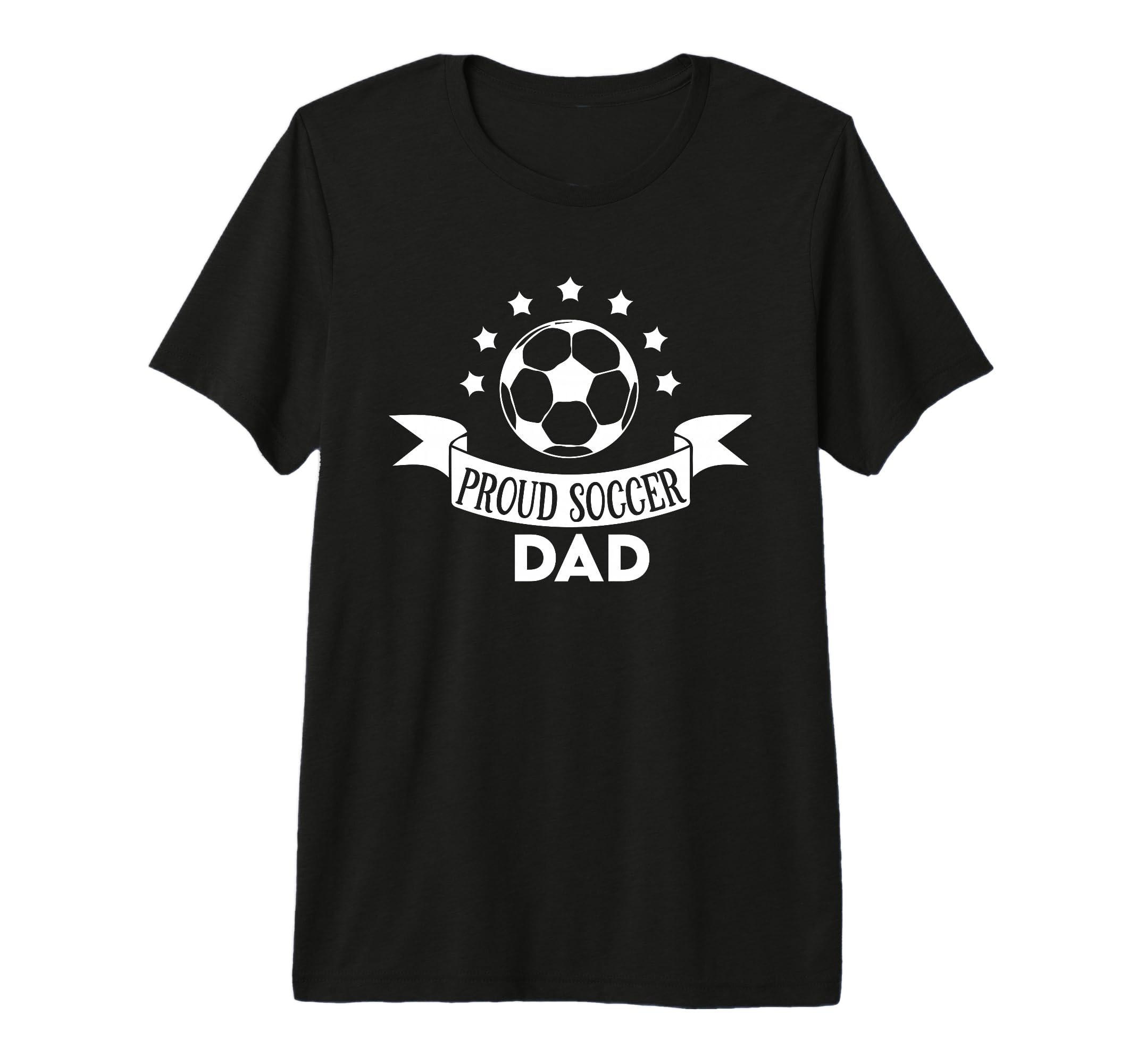 Proud Soccer Dad Father Sport T-Shirt - Casual Everyday Wear for Adults
