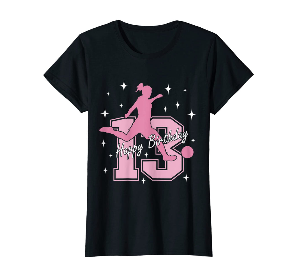 13Th Birthday Soccer Playing T-Shirt - Aesthetic Graphic Men Women