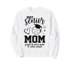 2027 Senior Soccer Mom Proud Family Sweatshirt - Custom Art Print Unisex