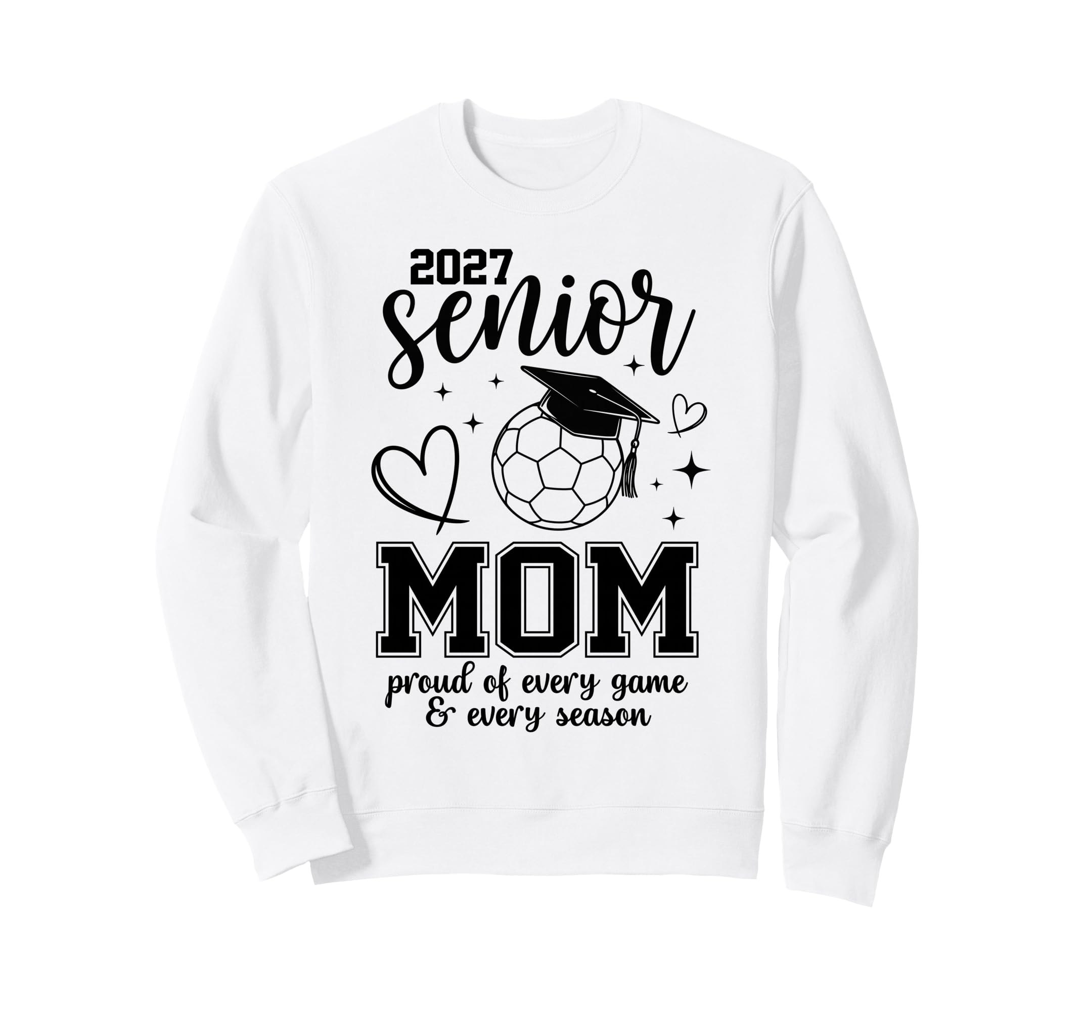 2027 Senior Soccer Mom Proud Family Sweatshirt - Custom Art Print Unisex
