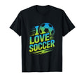 I Love Soccer Passionate Football Fans T-Shirt - Unique Graphic for Adults