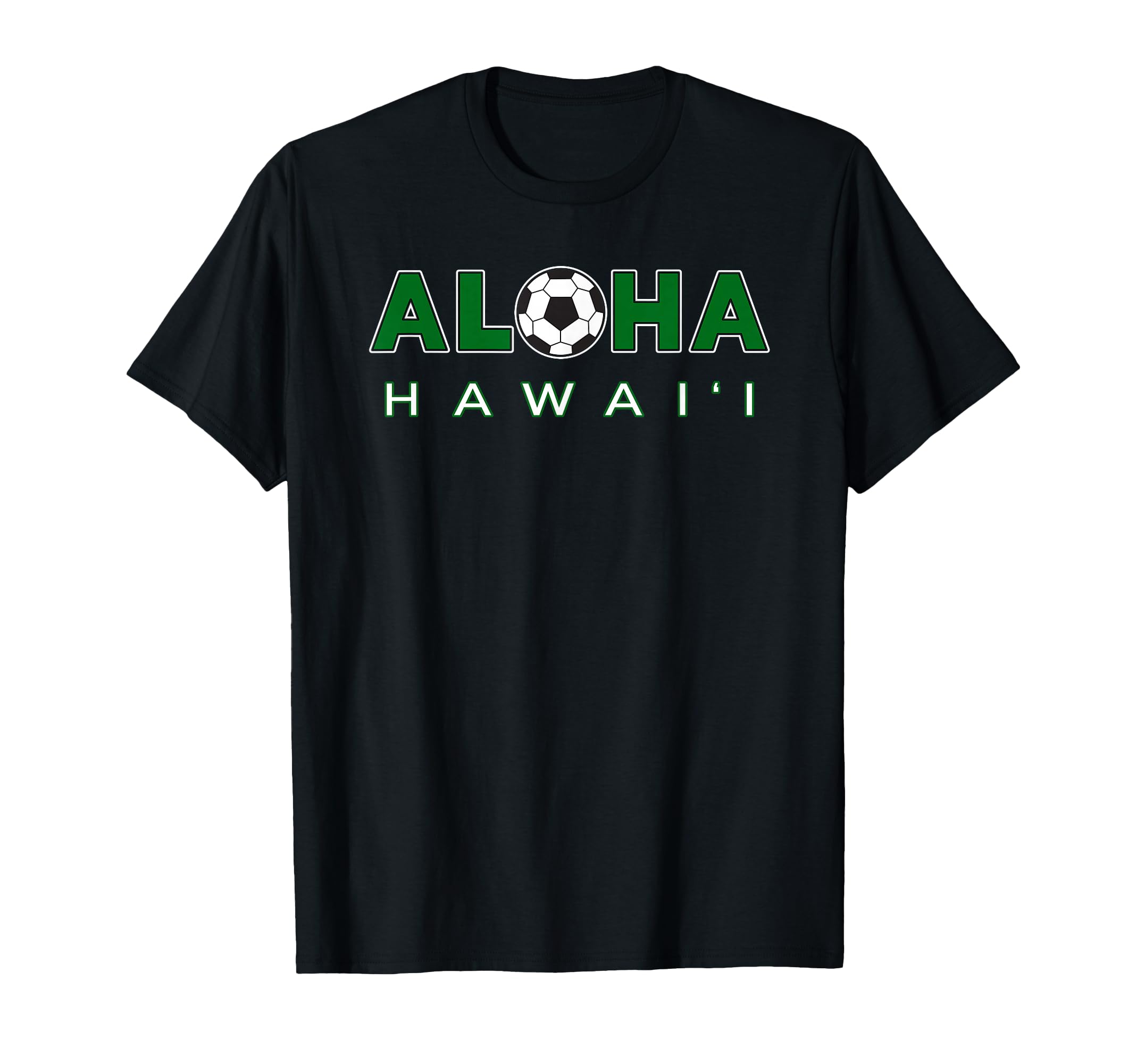 Aloha Hawaii Soccer Ball Aloha Soccer T-Shirt - Novelty Apparel for Adults