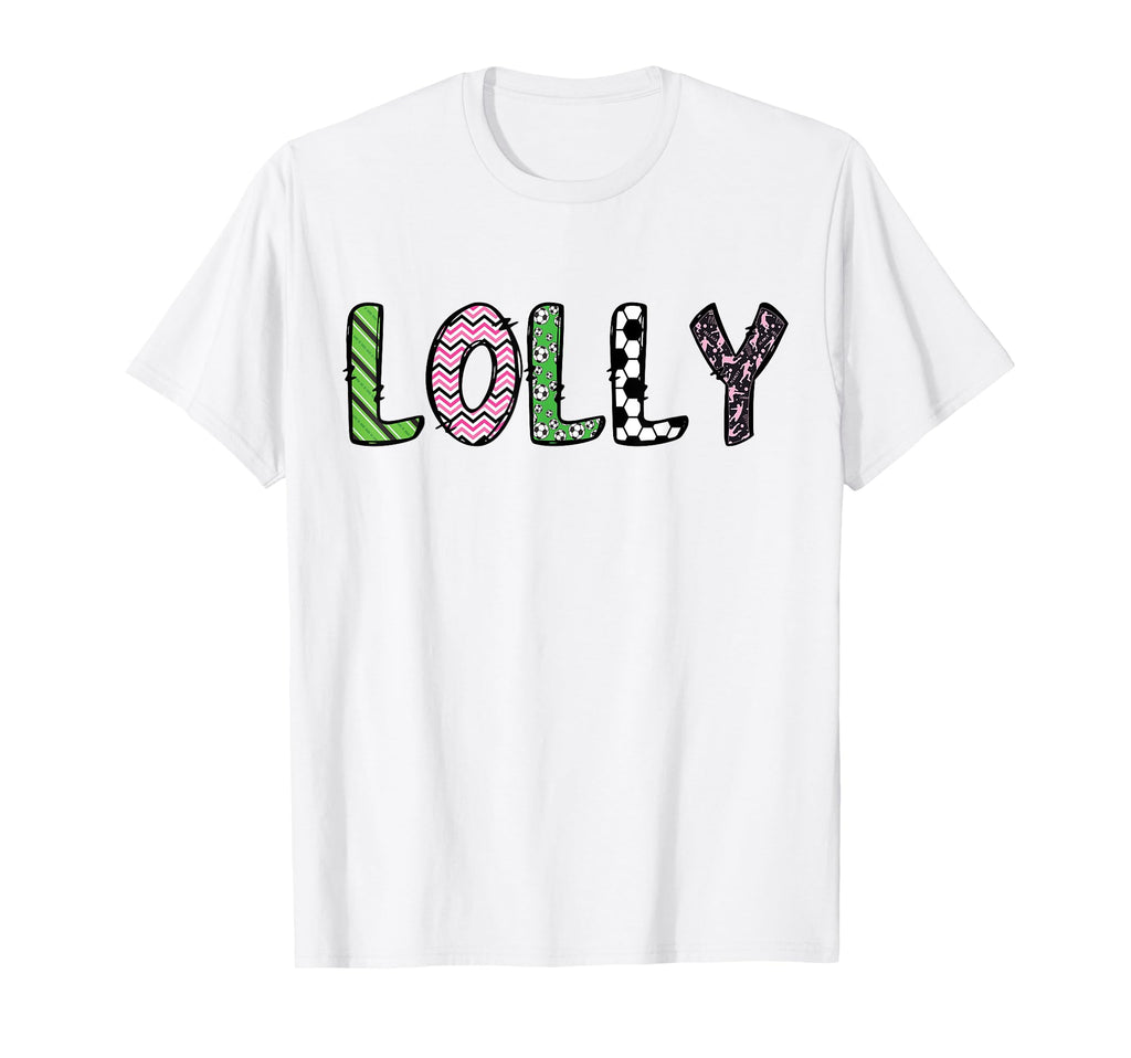 Soccer Lolly Funny Soccer Birthday T-Shirt - Minimalist Print for Adults