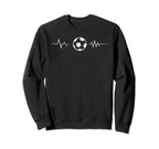 Soccer Heartbeat Soccer Lover Sweatshirt - Trendy Graphic Unisex