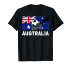 Australia Soccer Team Patriotic Fan T-Shirt - Novelty Apparel Unisex