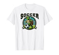 Soccer Turtle Playing Soccer T-Shirt - Trendy Graphic for Adults