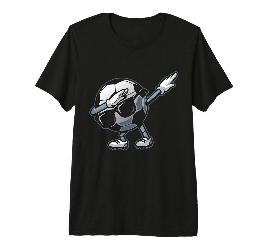 Dabbing Soccer Ball Funny Soccer Sports T-Shirt - Graphic Print for Adults