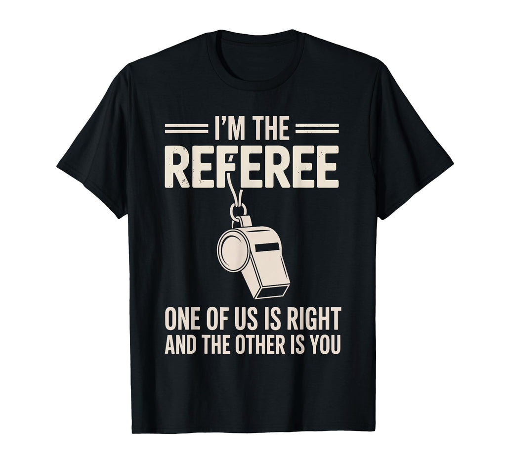 Funny Referee Art Soccer Football T-Shirt - Minimalist Print Men Women