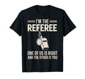 Funny Referee Art Soccer Football T-Shirt - Minimalist Print Men Women