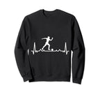 Soccer Heartbeat And Player Soccer Sweatshirt - Graphic Print for Adults