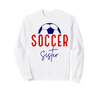 Soccer Sister Soccer Lil Sis Soccer Sweatshirt - Trendy Graphic Men Women