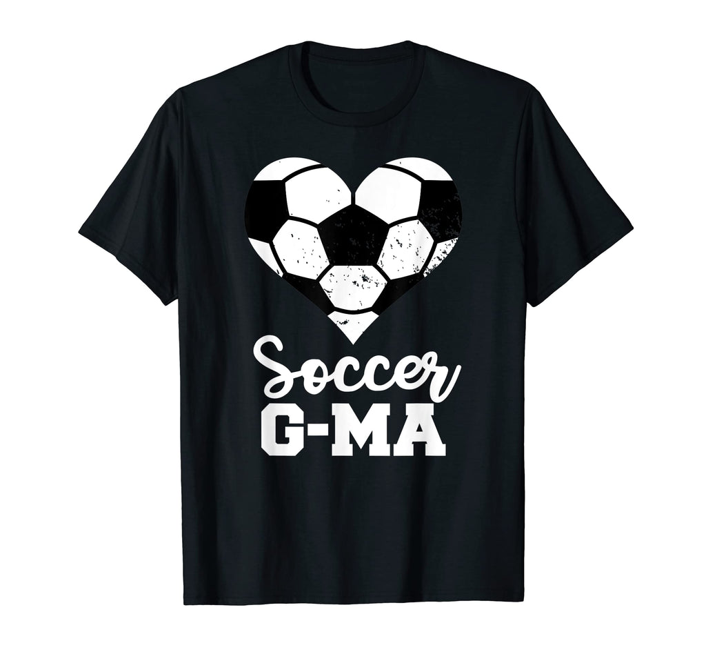 Soccer G Ma Funny Soccer Heart Grandma G T-Shirt - Novelty Apparel Unisex