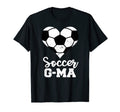 Soccer G Ma Funny Soccer Heart Grandma G T-Shirt - Novelty Apparel Unisex