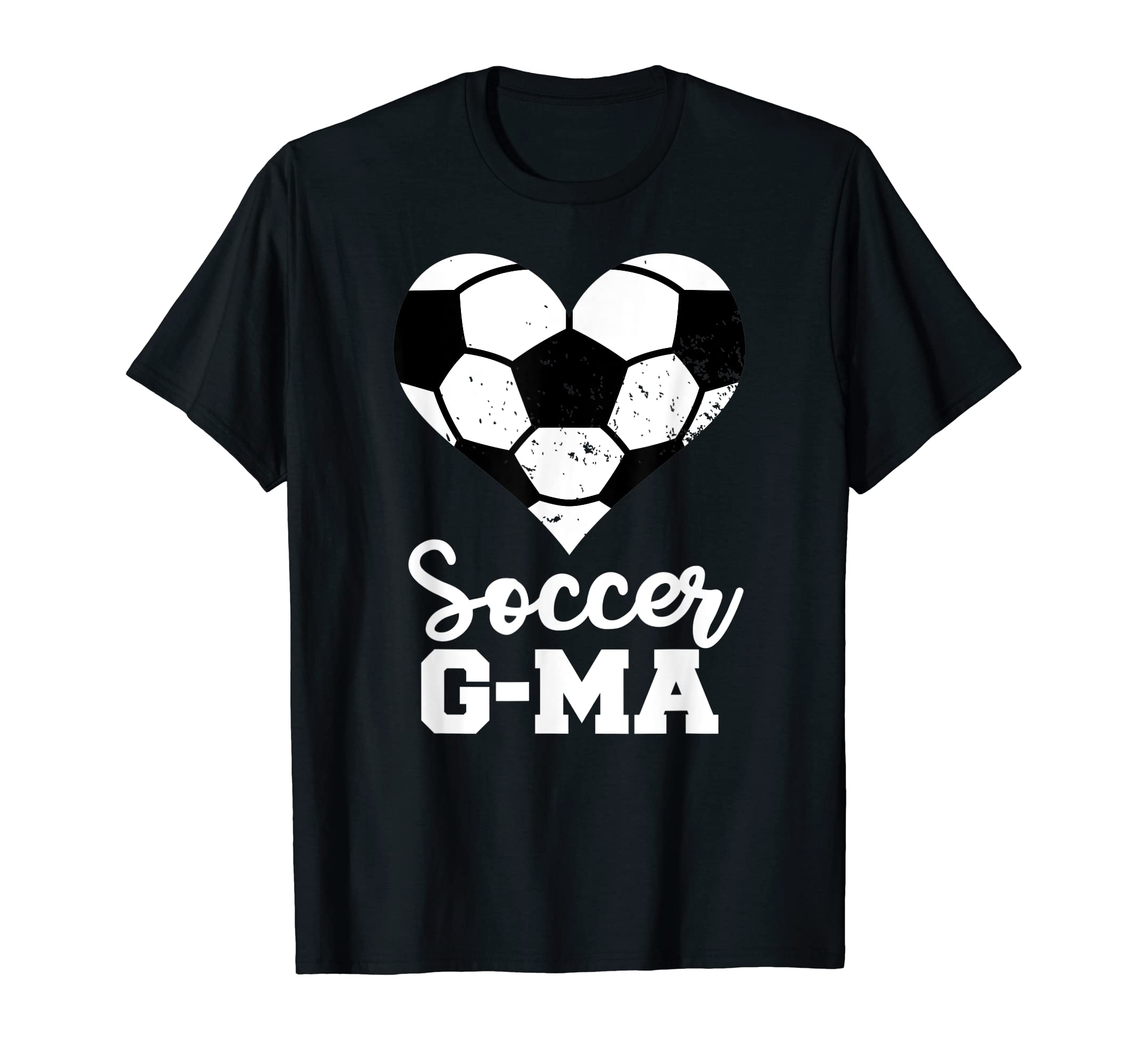 Soccer G Ma Funny Soccer Heart Grandma G T-Shirt - Novelty Apparel Unisex