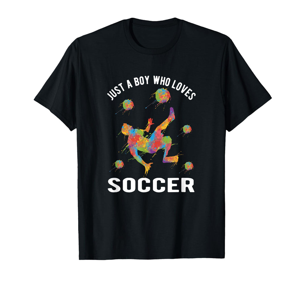 Just Who Loves Soccer T-Shirt - Custom Art Print Unisex