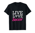 Soccer Love Soccer Short Sleeve Soccer T-Shirt - Trendy Graphic for Adults