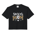 Soccer Mom Leopard Funny Soccer Mom T-Shirt - Minimalist Print for Adults