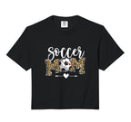 Soccer Mom Leopard Funny Soccer Mom T-Shirt - Minimalist Print for Adults
