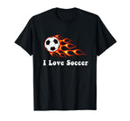 I Love Soccer Groovy Sports And T-Shirt - Streetwear Style for Adults