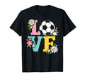Soccer Love Floral Ball Sports Mom T-Shirt - Custom Art Print Unisex