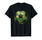 Soccer Ball Camouflage Soccer T-Shirt - Casual Everyday Wear Men Women