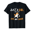 Just Who Loves Cats And Soccer Cat T-Shirt - Graphic Print for Adults