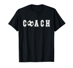 Soccer Coach Soccer Coaching Soccer T-Shirt - Minimalist Print for Adults