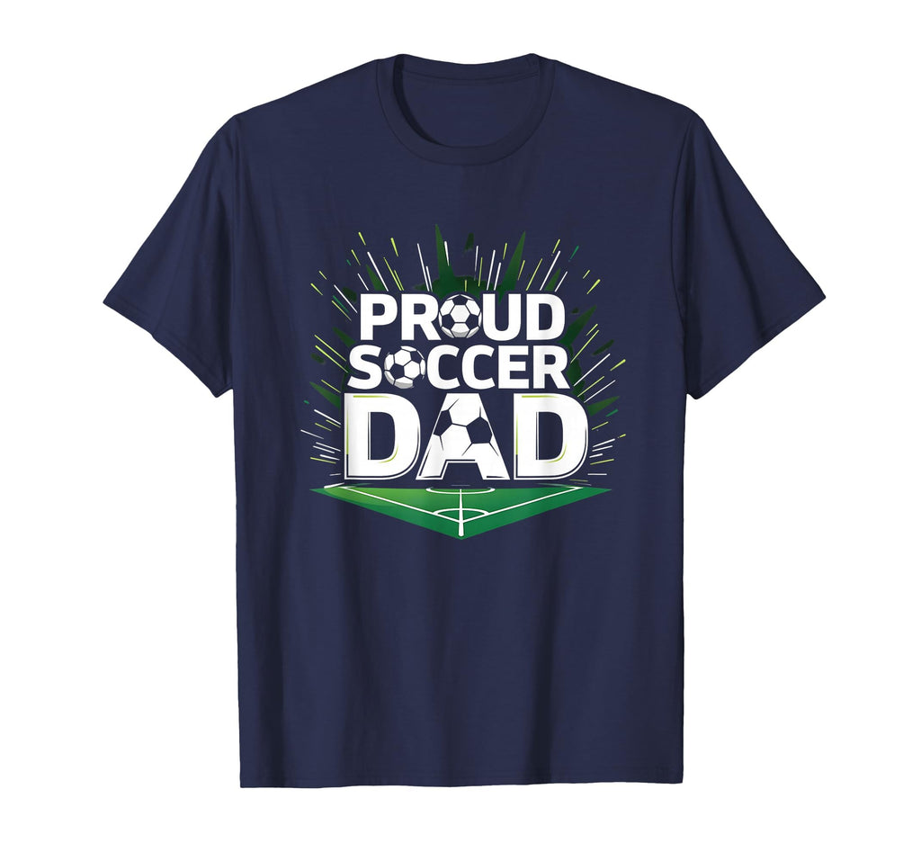 Proud Soccer Dad Cheering Sideline T-Shirt - Aesthetic Graphic Men Women