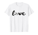 Love Soccer Sports Fans Soccer T-Shirt - Minimalist Print for Adults