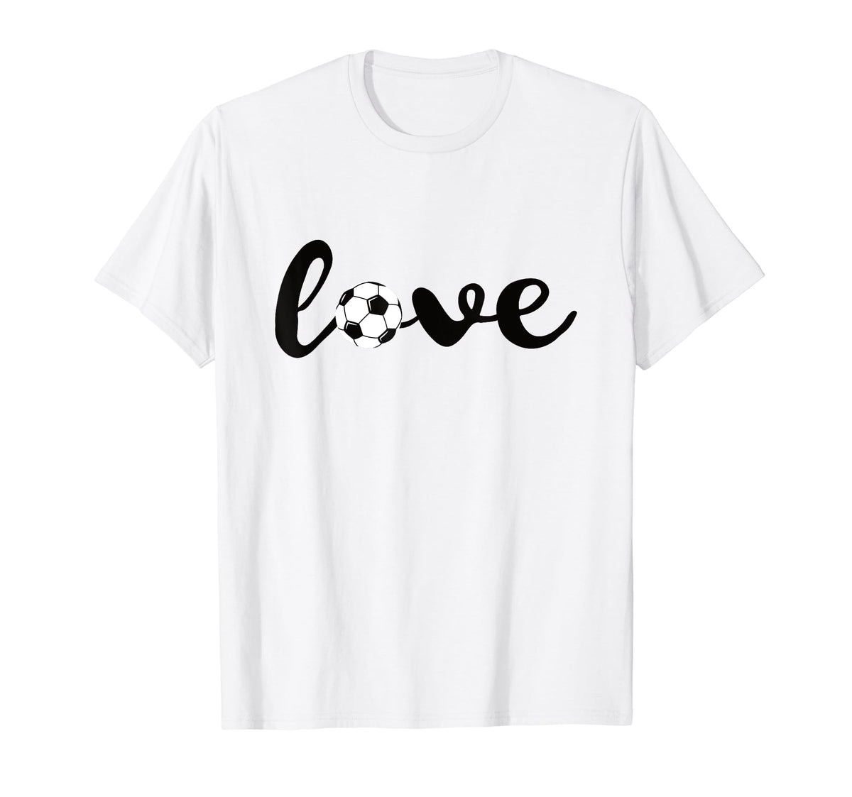 Love Soccer Sports Fans Soccer T-Shirt - Minimalist Print for Adults