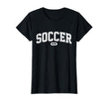 Soccer Mom Funny Athletic Lettering T-Shirt - Graphic Print for Adults