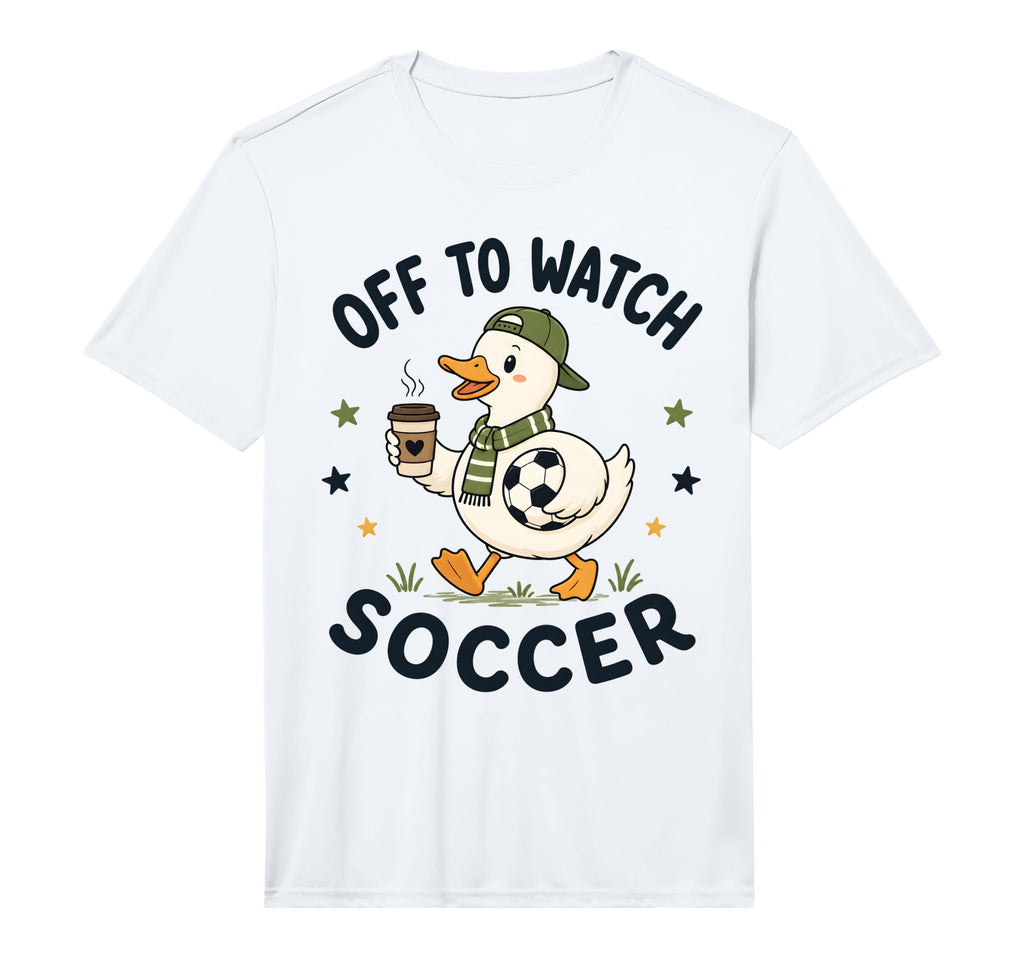 Off To Watch Soccer Mom Goose T-Shirt - Streetwear Style for Adults