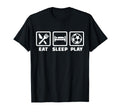 Eat Sleep Play Soccer T-Shirt - Streetwear Style for Adults