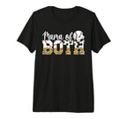Mama Both Baseball Soccer Mom Soccer T-Shirt - Novelty Apparel Men Women