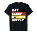 Eat Sleep Soccer Repeat Sport Player T-Shirt - Graphic Print Unisex